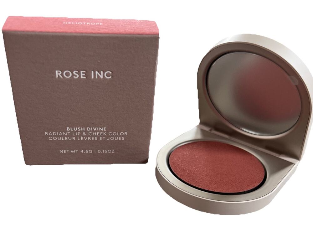 Rose Inc Blush Divine Radiant Lip & Cheek Color Heliotrope Apricot Full Size New
